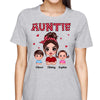 Polka Dot Pattern Auntie And Kids Personalized Shirt