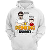 Drinking Buddy New Dad Father‘s Day Personalized Hoodie Sweatshirt