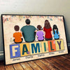 Family On Text Personalized Horizontal Poster