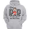 Best Dad Ever Cartoon Caricature Personalized Hoodie Sweatshirt