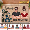 Welcome Couple House Housewarming Gift Personalized Doormat