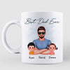 Real Man And Kids Best Dad Ever Father‘s Day Gift Personalized Mug