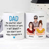 Dad At Least You Don‘t Have Ugly Children Real Man Personalized Mug