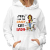 Crazy Cat Lady Yellow Girl Cat Mom Gift Personalized Shirt