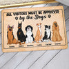 No Need To Knock Cute Sitting Dog Personalized Doormat