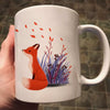 Fall Season Red Fox Autumn Gift For Coffee Love Mug