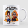 Fall Season Doll Mother And Daughters Personalized Mug