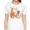 Dogs Sitting On Bicycle Fall Season Personalized Shirt