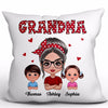 Polka Dot Pattern Grandma And Grandkids Personalized Pillow (Insert Included)