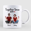 Couple Sitting Together Since Gift For Him For Her Personalized Mug