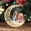 Grandma Grandkids On Moon Photo Uploaded Personalized Acrylic Ornament