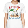 Retired But Not Expired Summer Old Woman Personalized Shirt