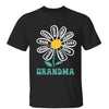 Grandma Mom White Daisy Personalized Shirt