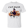 Cat Mom Colorful Halloween Personalized Shirt