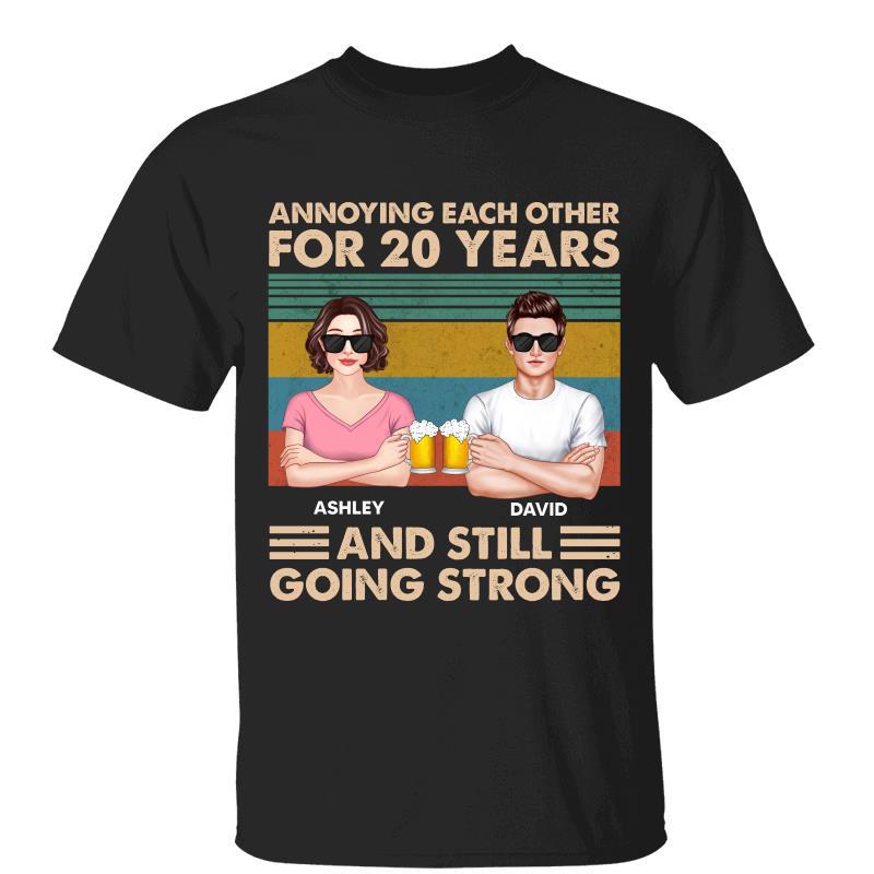 Husband Wife Real Couple Annoying Each Other Personalized Shirt