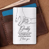 You Hold My Heart Forever Father‘s Day Gift Wallet Insert Metal Wallet Card