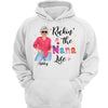 Livin‘ Grandma Life Posing Nana Personalized Hoodie Sweatshirt