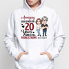 Caricature Couple Annoying Each Other Personalized Hoodie Sweatshirt