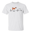 Heart Beat One Dog Walking Dog Simple Personalized Shirt