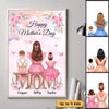 Beautiful Mom And Kids Personalized Vertical Poster