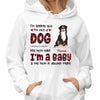 Cute Sitting Dog I‘m A Baby Personalized Shirt