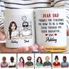Dad Daughter Thanks For Teaching Me Gift Personalized Mug