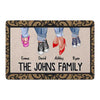 Family Member Legs Personalized Doormat