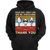 Dear Dad We Turned Out Awesome Little Cute Kids Personalized Hoodie Sweatshirt