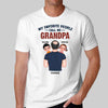 Favorite People Call Me Grandpa Kids on Shoulder Personalized Shirt