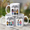 Like Father Like Daughter Man Woman Standing Father‘s Day Gift Personalized Mug