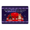 Monster Dogs Halloween Personalized Doormat