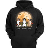 Halloween Cute Sitting Dog In The Moon Light Personalized Shirt