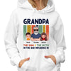 Grandpa Bad Influence Gift Personalized Hoodie Sweatshirt