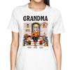 Fall Season Grandma Grandkids Front Porch Personalized Shirt