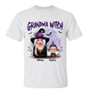 Grandma Witch Watercolor Purple Moon Halloween Personalized Shirt