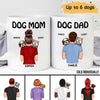 Dog Mom Dog Dad Carrying Dogs Personalized Mug