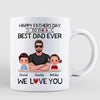 Happy Father‘s Day We Love You Real Man & Doll Kid Personalized Mug