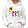 Sunflower Dinosaur Kids Personalized Hoodie Sweatshirt