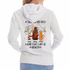 Fall Season Girl & Her Dog Back View Back Personalized Shirt