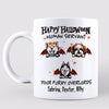 Happy Halloween Human Servant Peeking Devil Dogs Personalized Mug
