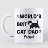 World‘s Best Cat Dad Walking Cats Personalized Mug