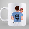 Happy First Father‘s Day Dad Carrying Baby Doll Personalized Mug