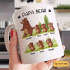 Papa Daddy Bear Gift Personalized Mug