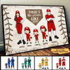 No Plate Like Home Baseball Family Personalized Poster