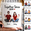 Real Couple Sitting Together Since Gift For Him For Her Personalized Mug