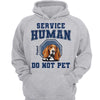 Service Human Peeking Dog More Dog Personalized Light Shirt