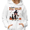 Halloween Dog Mom & Cute Sitting Dog Personalized Shirt