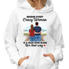 Behind Every Crazy Woman Couple Funny Summer Personalized Shirt