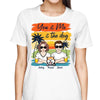 Retro Summer Couple You Me And The Dogs Personalized Shirt