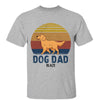 Dog Dad Dog Mom Walking Dog Retro Personalized Shirt